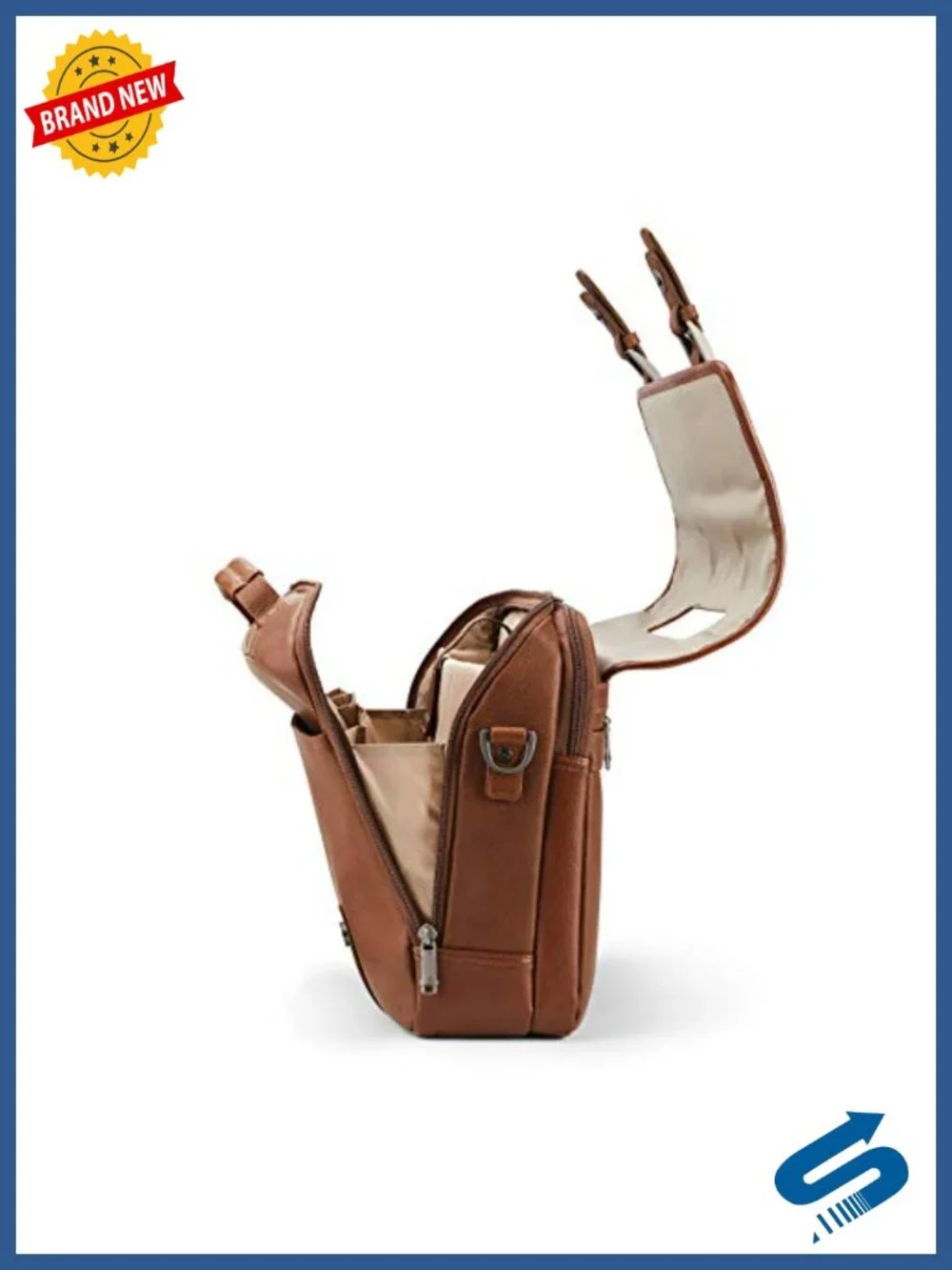 Leather Laptop Briefcase Travel Messenger Bag Business Satchel